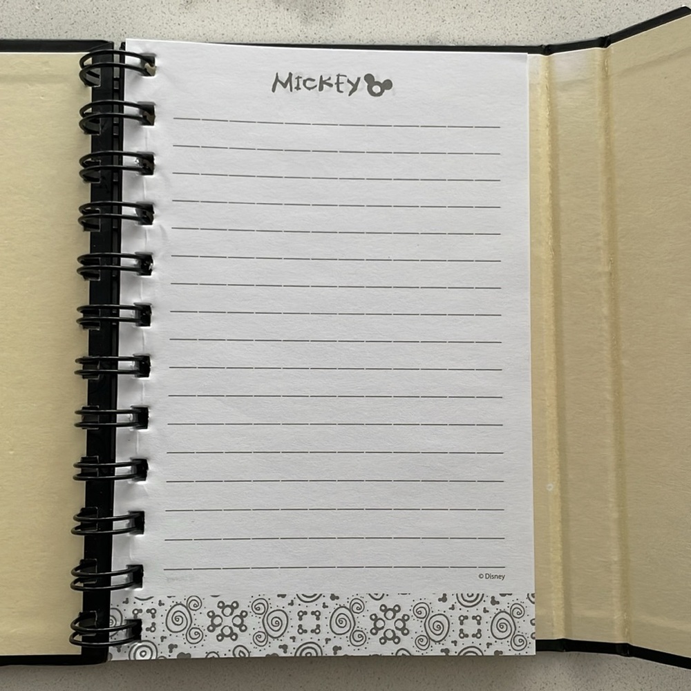 Mickey Autograph Mini Notebook - Black - Picture 7 of 11